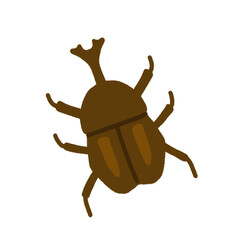 カブトムシ（オス）のイラスト