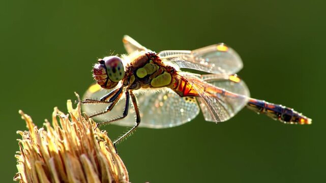 dragonfly on a flower