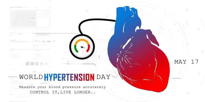 2d illustration World Hypertension day is observed every year on May 17th
