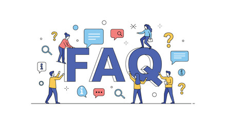 Frequently asked questions answering common queries about services information and support