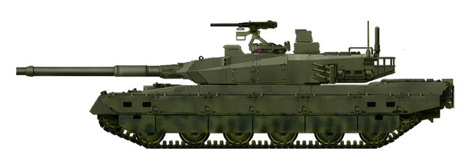 Type 10M (A variant of the modernization of the Type 10 tank, using a new turret and an extended 120mm gun) © Tikros