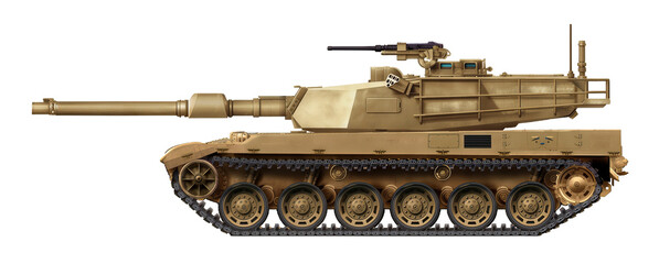 VTB-1 (Concept of a new MBT with a turret and a 120mm gun from the M1 Abrams)