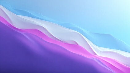 Naklejka premium Flowing, layered abstract shapes in pastel colors.