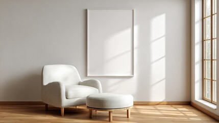 Minimalist living room mockup (2)