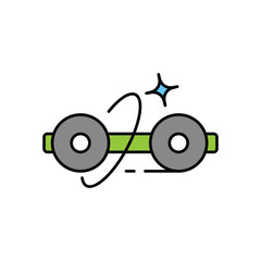 range color line icon with white background vector stock illustration