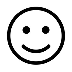 Obraz premium Happy smiley face or emoticon line art vector