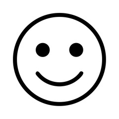 Obraz premium Happy smiley face or emoticon line art vector