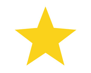 Obraz premium Gold Star or favorite flat icon vector art