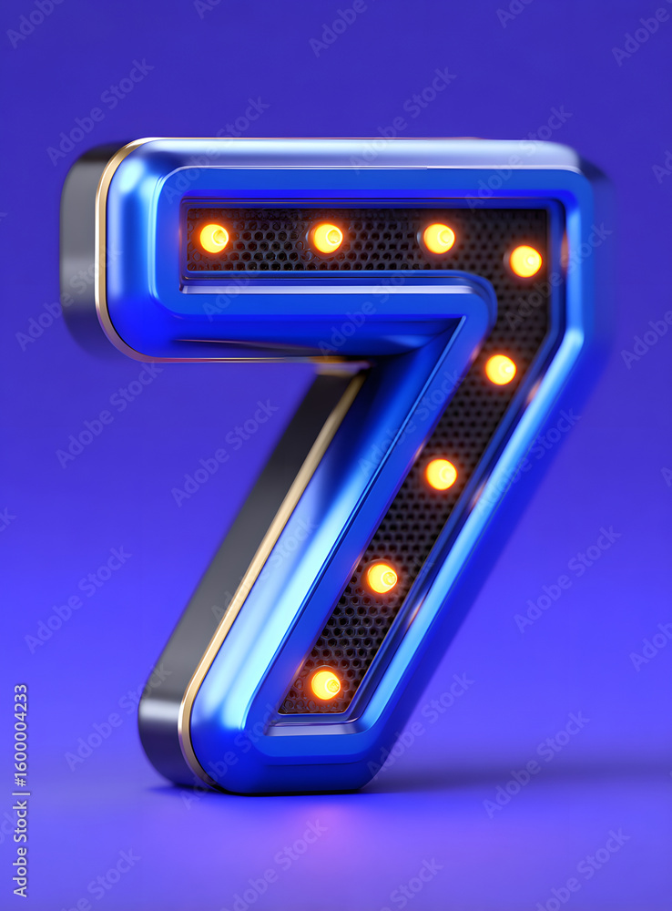 Poster 3d rendering digital font big sale event countdown concept element