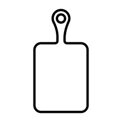 Kitchen board vector icon. Serving Board illustration sign. Meat board symbol or logo.