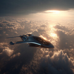flugzeug, himmel, flieger, anreisen, avion, 