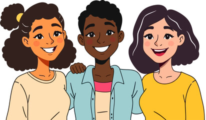 Obraz premium Happy Friendship Day Background Banner Design Template Illustration