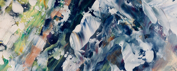 Abstract art background . Hand painting artwork on canvas .