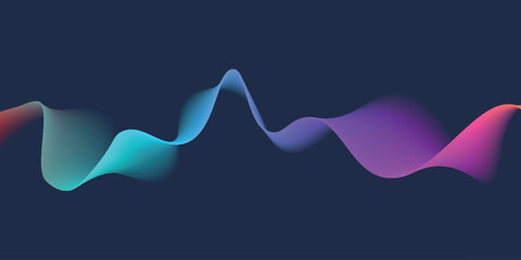 Abstract background with flowing wave lines, modern color gradient. Modern vector concept design.