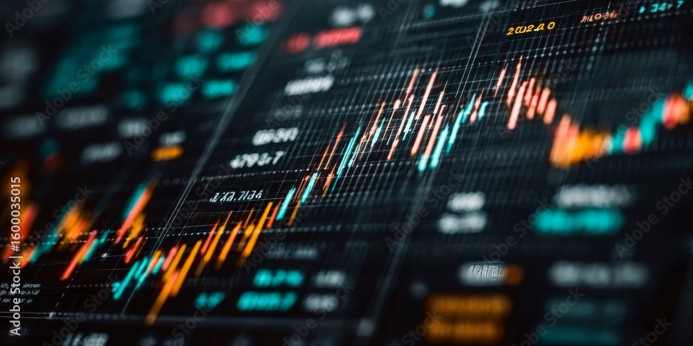 Poster detailed technical analysis chart displaying price action and trading insights for investors
