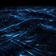 Futuristic Blue Grid Pattern Abstract Background in 4K