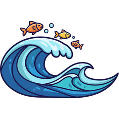 vector illustration of an abstract sea background