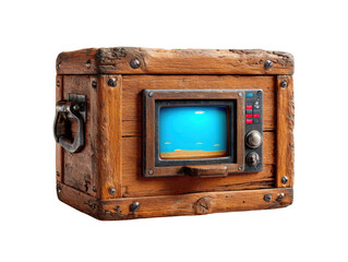 Vintage Wooden Game Console