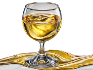 Wine glass: A solitary wine glass, filled with golden liquid, evokes feelings of celebration, relaxation, or refined taste.