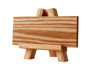 Wooden Easel for Art: A simple, handcrafted wooden easel, perfect for artists. The wooden texture and natural aesthetic makes it ideal for artistic endeavors.