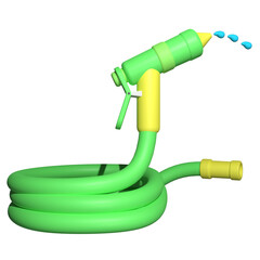 Garden Hose 3D Illustration