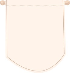 Pennant Flag Illustration