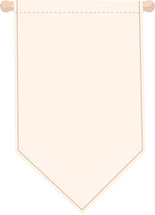 Pennant Flag Illustration