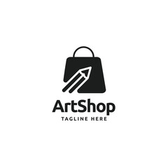 Art shop icon logo design