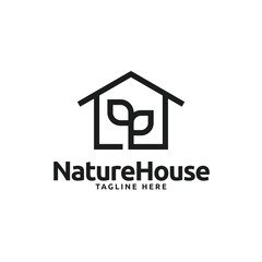 Nature house simple monogram logo