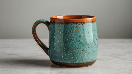 mug on a wooden table