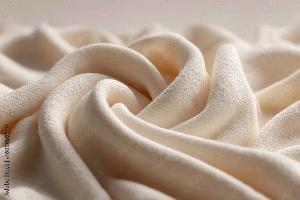 Poster elegant folds of soft, creamy fabric create a gentle, inviting texture, perfect for adding a touch o