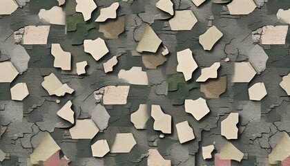 Pixelated Camouflage with Stone Textures A camouflage pattern de