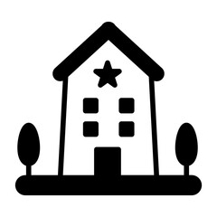 Hotel building icon