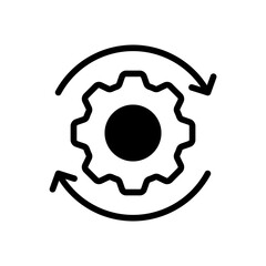 Gear rotation icon