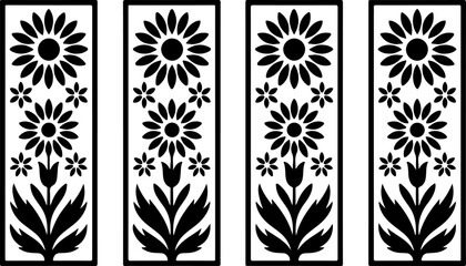 Elegant Laser Cut Wall Art – Modern Home Decor Vector Design