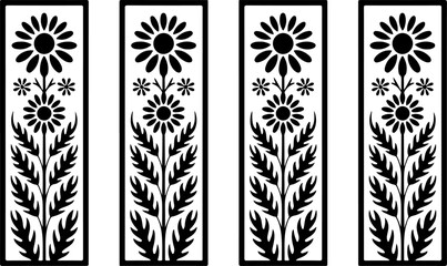 Elegant Laser Cut Wall Art – Modern Home Decor Vector Design