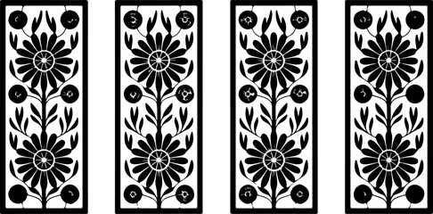 Elegant Laser Cut Wall Art – Modern Home Decor Vector Design