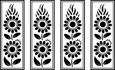 Elegant Laser Cut Wall Art – Modern Home Decor Vector Design