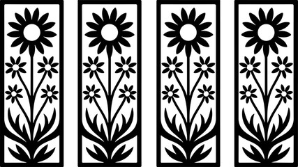 Elegant Laser Cut Wall Art – Modern Home Decor Vector Design