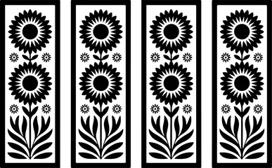Elegant Laser Cut Wall Art – Modern Home Decor Vector Design