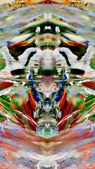 Abstract art background . Hand painting artwork on canvas .