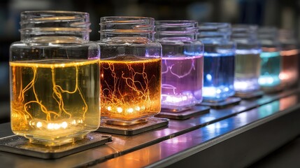 Microbial fuel cells for research harnessing microbial activity to generate electricity, used in studies of renewable energy, environmental monitoring, and bioenergy applications.