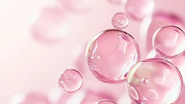 Abstract image of pink bubbles