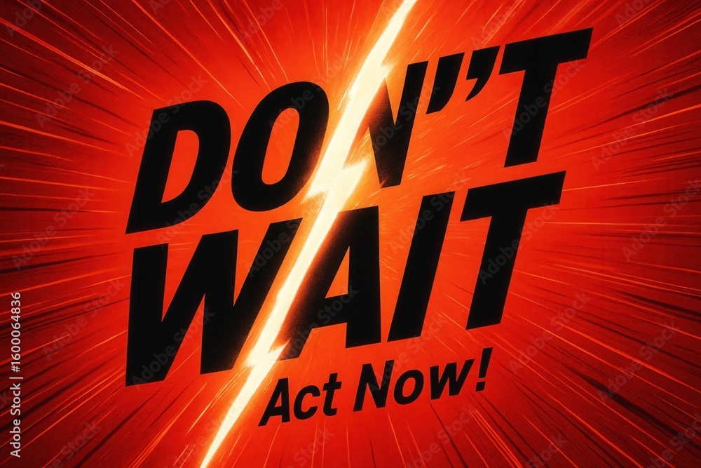 Poster bold text 
