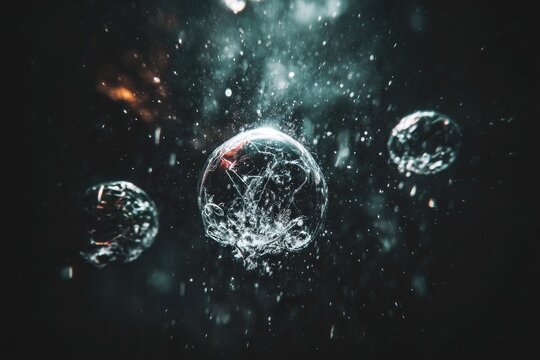 Shattered orb, cosmic debris field