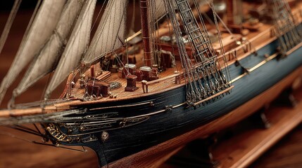 Model ship kits featuring scale hulls, rigging ropes, sails, turntables, and painting guides for building historical or recreational naval models at home