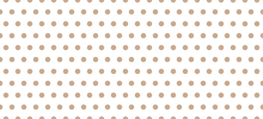 Brown Polka Dots White Background Design