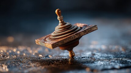 Spinning top, intricate design