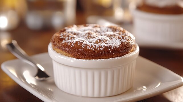 Decadent Chocolate Dream Souffle An Exquisite Dessert with Rich Flavors and Light, Airy Texture