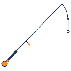 fishing reel isolated on white